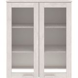vidaXL Highboard-Oberteil HAMAR Weiß 85x35x100 cm Massivholz