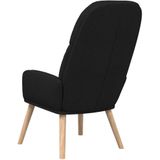vidaXL Relaxsessel Schwarz Stoff