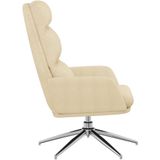 vidaXL Relaxsessel Creme Stoff
