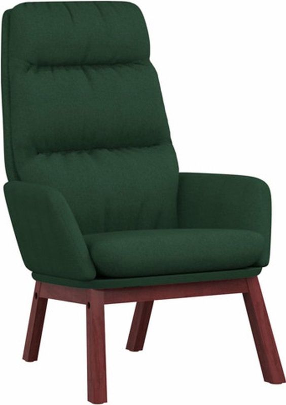 Relaxsessel Dunkelgrün Stoff vidaXL