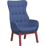 VidaXL Relaxstoel Stof Blauw