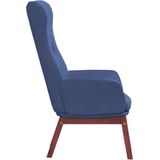 VidaXL Relaxstoel Stof Blauw