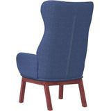 VidaXL Relaxstoel Stof Blauw