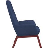 vidaXL Relaxstoel stof blauw
