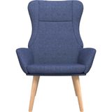 VidaXL Relaxstoel Stof Blauw