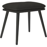 vidaXL Fußhocker Schwarz 45x29,5x35 cm Stoff