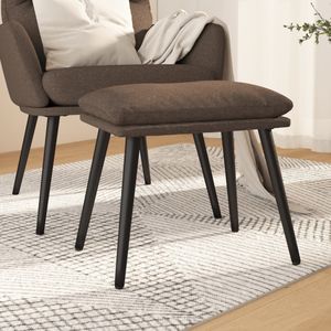 Vidaxl - Fußhocker Taupe 45x29,5x35 cm Stoff