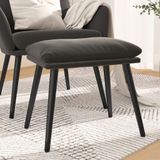 Vidaxl - Fußhocker Dunkelgrau 45x29,5x35 cm Samt