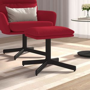 vidaXL-Voetenbank-60x60x36-cm-fluweel-wijnrood
