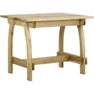 vidaXL Tuintafel 110x74x75 cm geïmpregneerd grenenhout