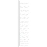Wand Weinregal für 24 Flaschen Weiß Eisen Vidaxl