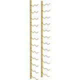 Wand-Weinregal für 24 Flaschen Golden Eisen vidaXL