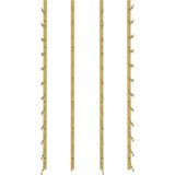 Wand-Weinregal für 36 Flaschen 2 Stk. Golden Eisen Vidaxl