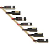 vidaXL Wijnrek - Wandmontage - Goudkleurig - Metaal