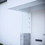 vidaXL-Zijpaneel-voor-deurluifel-50x100-cm-gehard-glas-transparant