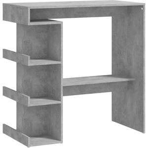 VidaXL-Bartafel-met-opbergrek-100x50x101,5-cm-spaanplaat-betongrijs