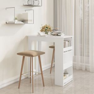 Vidaxl - Bartisch mit Ablagefläche Weiß 102x50x103,5 cm Holzwerkstoff