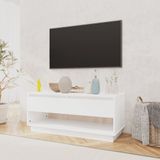 VidaXL TV-meubel 102x41x44 cm - Bewerkt Hout - Wit