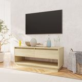 VidaXL TV-meubel 102x41x44 cm Spaanplaat Sonoma Eikenkleurig