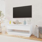 VidaXL TV-meubel 102x41x44 cm - Spaanplaat Hoogglans Wit