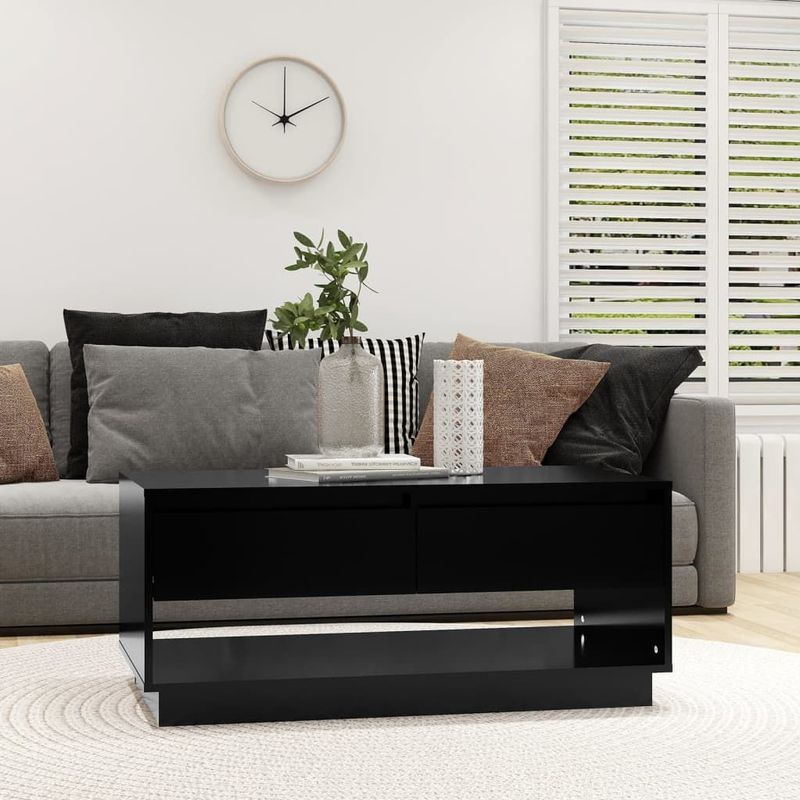 Couchtisch Schwarz 102,5x55x44 cm Holzwerkstoff Vidaxl