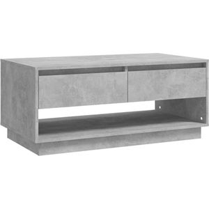 VidaXL Salontafel 102,5x55x44 cm Spaanplaat Betongrijs