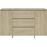 VidaXL-Dressoir-met-3-lades-120x41x75-cm-spaanplaat-sonoma-eikenkleur