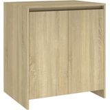 VidaXL Dressoir 70x41x75 cm - Bewerkt Hout - Sonoma Eikenkleurig