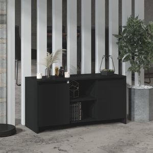 VidaXL TV-meubel 102x37,5x52,5 cm - Spaanplaat Zwart