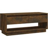 vidaXL Tv-meubel 102x41x44 cm bewerkt hout gerookt eikenkleurig