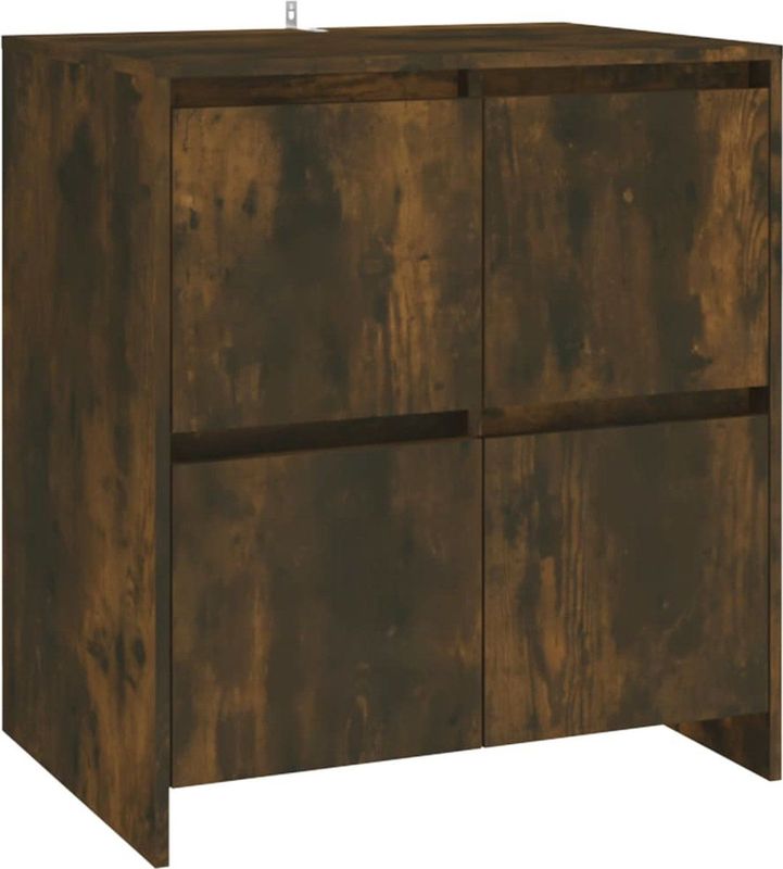 vidaXL Sideboard Räuchereiche 70x41x75 cm Holzwerkstoff