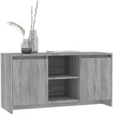 vidaXL Tv-meubel 102x37,5x52,5 cm spaanplaat grijs sonoma eikenkleurig