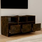 VidaXL TV-meubel 102x37,5x52,5 cm - Spaanplaat Gerookt Eikenkleurig