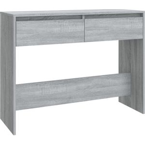 vidaXL-Wandtafel-100x35x76,5-cm-spaanplaat-grijs-sonoma-eikenkleurig