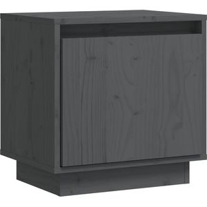 vidaXL-Nachtkastje-40x30x40-cm-massief-grenenhout-grijs