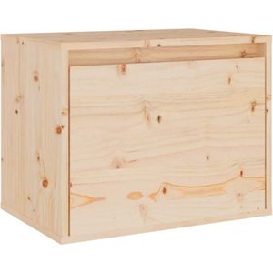 vidaXL Wandkast 45x30x35 cm massief grenenhout