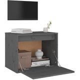 Vidaxl - Wandschrank Grau 45x30x35 cm Massivholz Kiefer