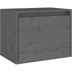 vidaXL-Wandkast-45x30x35-cm-massief-grenenhout-grijs