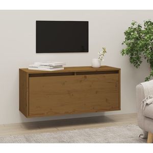 vidaXL-Wandkast-80x30x35-cm-massief-grenenhout-honingbruin