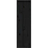 vidaXL-Wandkasten-2-st-30x30x100-cm-massief-grenenhout-zwart