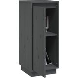 vidaXL Sideboard Grau 31,5x34x75 cm Massivholz Kiefer