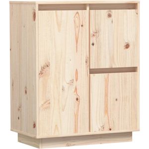 VidaXL Dressoir 60x34x75 cm - Massief Grenenhout