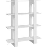 vidaXL-Boekenkast/kamerscherm-100x30x123,5-wit