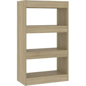 vidaXL-Boekenkast/kamerscherm-60x30x103-cm-spaanplaat-sonoma-eiken