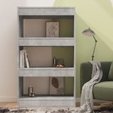 vidaXL-Boekenkast/kamerscherm-60x30x103-cm-spaanplaat-betongrijs