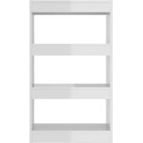 vidaXL-Boekenkast/kamerscherm-60x30x103-cm-spaanplaat-hoogglans-wit