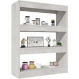 VidaXL Boekenkast/Kamerscherm 80x30x103 cm Bewerkt Hout Betongrijs