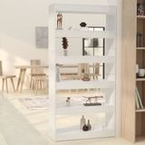 VidaXL Boekenkast/Kamerscherm 80x30x166 cm - Hoogglans Wit