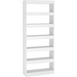 vidaXL-Boekenkast/kamerscherm-80x30x198-cm-spaanplaat-wit