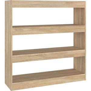 vidaXL-Boekenkast/kamerscherm-100x30x103-cm-sonoma-eikenkleurig